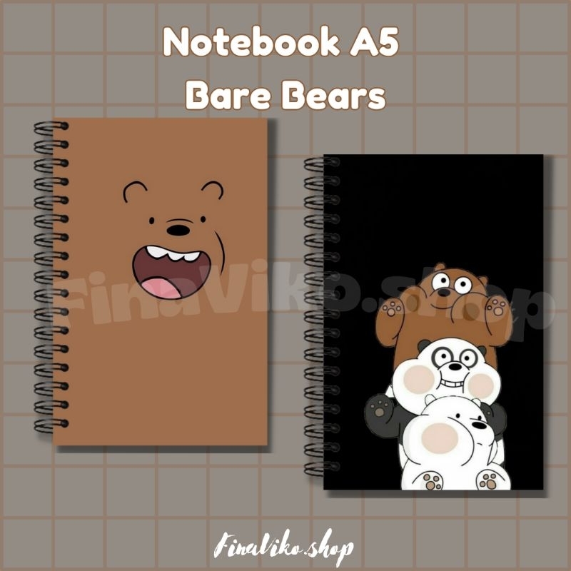 

COD Ready | Notebook A5 Bara Bears | Notebook custom - FinaViko.shop