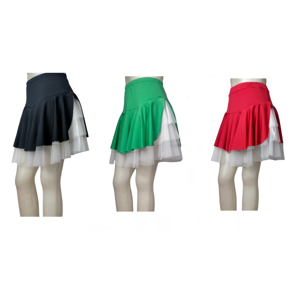 Rok Line Latin Balet Dance layer 4 tumpuk