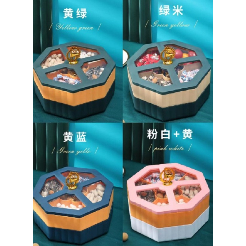 Toples Penyimpanan Snack Kue Lebaran Ukuran 2 Tingkat - Toples rusa ma Grosir