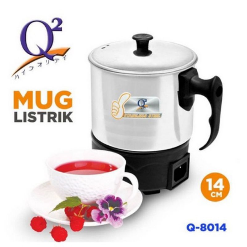 mug listrik 14cm | mug listrik Q2| mug electric stainless