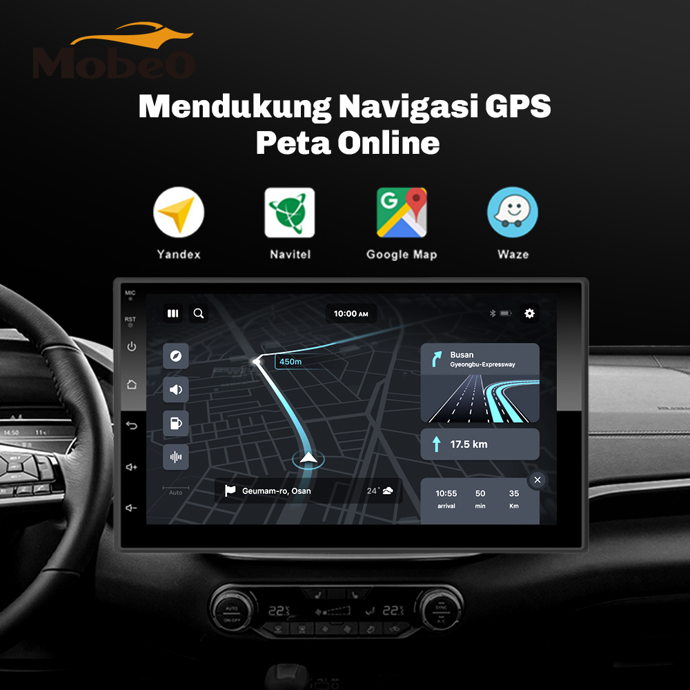 (BERGARANSI) Mobeo Head Unit MAD 1 Support Mirror Link