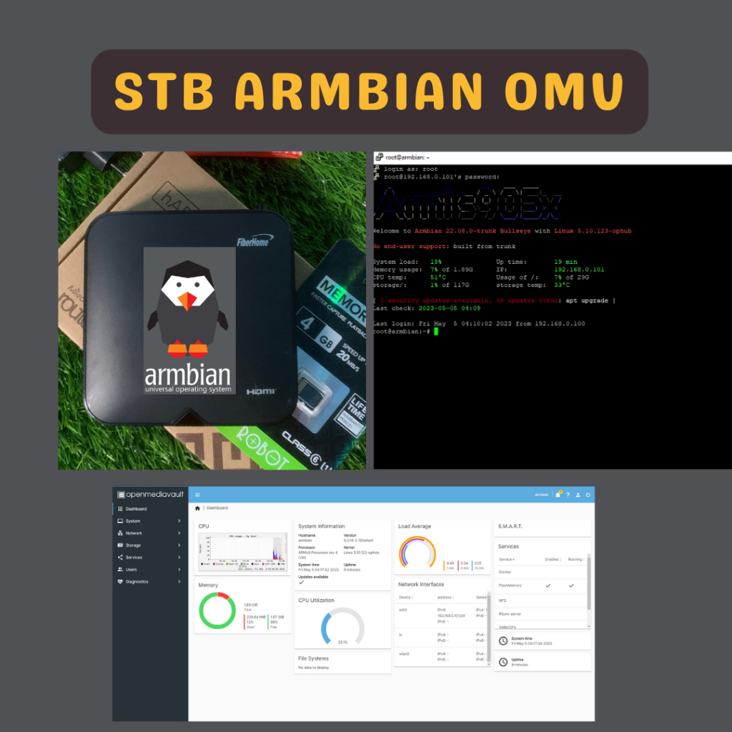 STB Armbian Linux Server HG680P