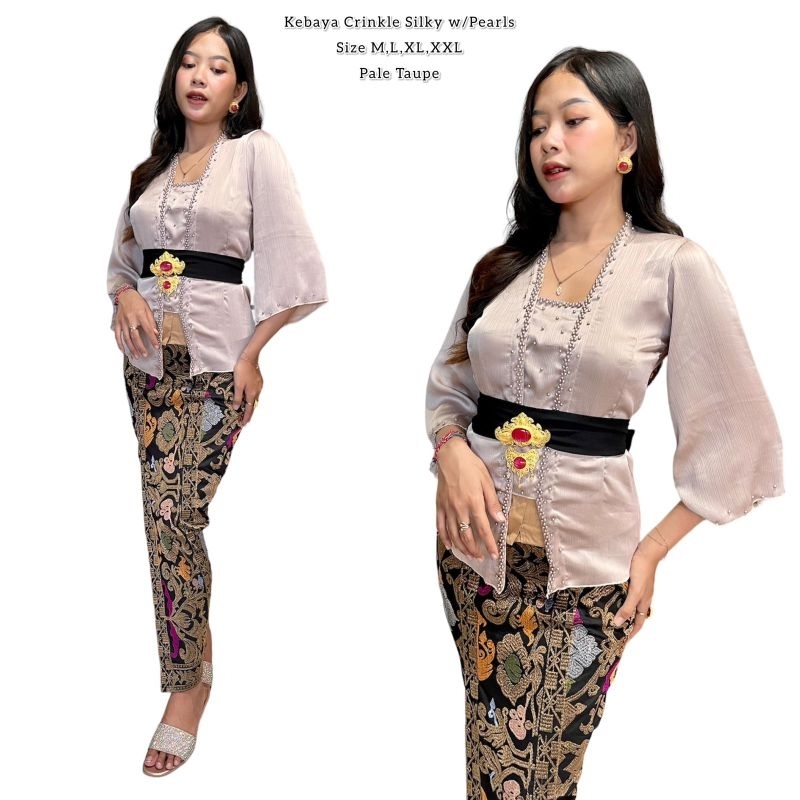 kebaya sutra crincle