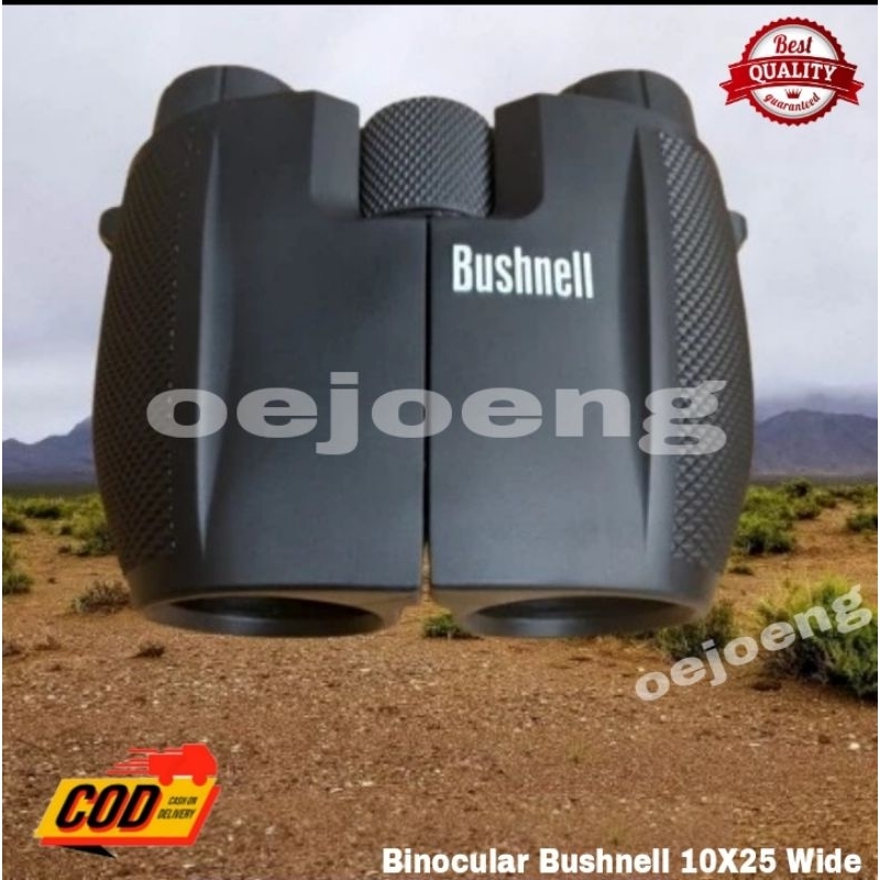 Teropong Binocular Bushnell 10X25 Wide Angle View HD Lensa Jernih Bening Outdoor