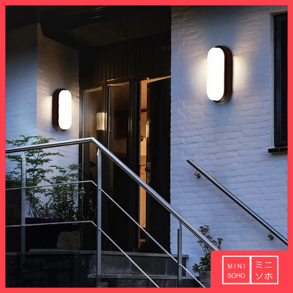 Lampu Dinding Tangga 8W Watt Ball Ice LED Lorong Kapal Outdoor IP65 Light Lamp Wall Stair Staircase