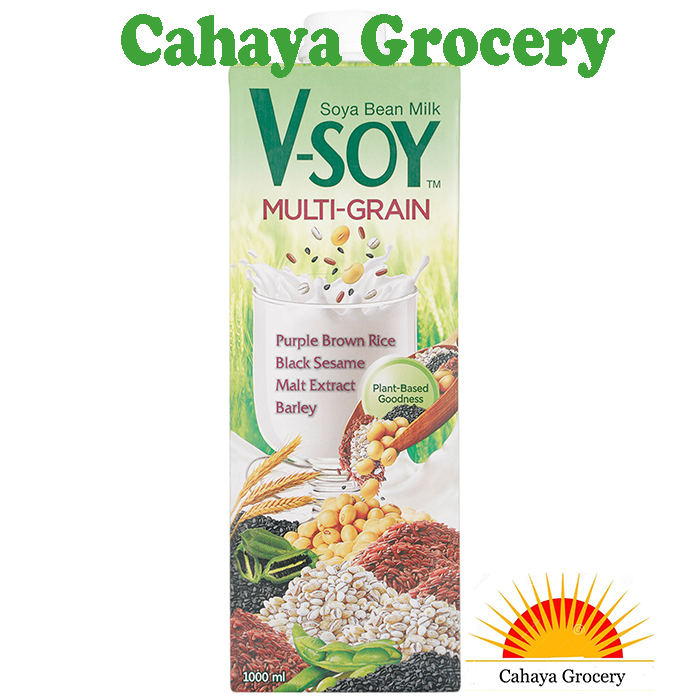 

V-SOY Susu Kedelai / Soya Bean Milk Multi Grain 1 Liter