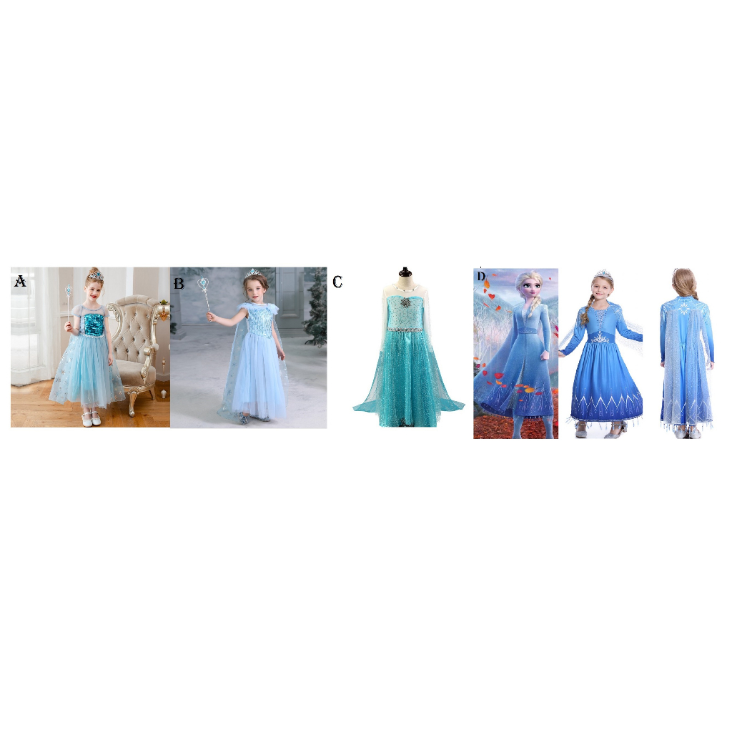 GROSIR DRESS ANAK ELSA IMPORT (INPS)