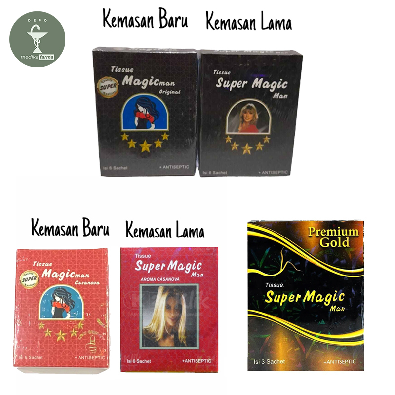 DEPO [KEMASAN BARU] Tisu Magic Man Super Magic Magic Power Cassanova Super Magic Gold Premium