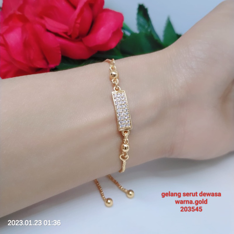 Gelang Serut Simpel Perhiasan Aksesoris Titanium Xuping Terlaris Termurah