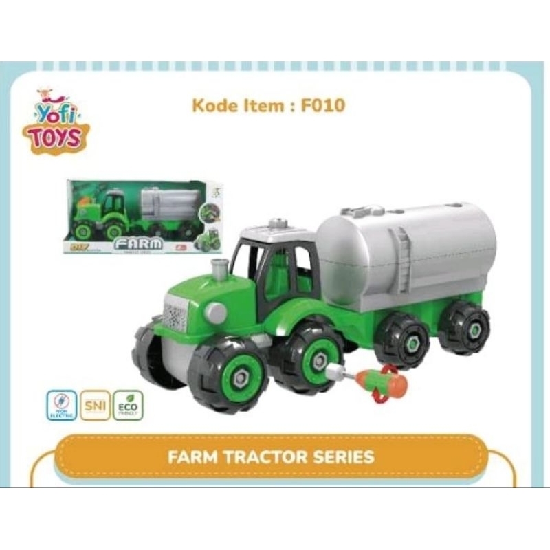 Mainan Tracktor Farm Series F010 Yofi Toys