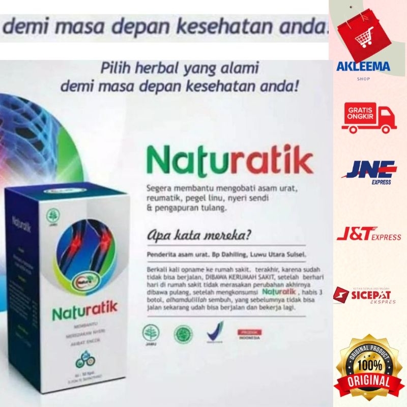 Naturatik Obat Asam Urat Asli Herbal Untuk Nyeri Sendi/