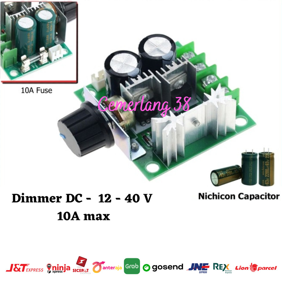 Speed Controller/PWM DC/Dimmer DC 12V-40V 10A