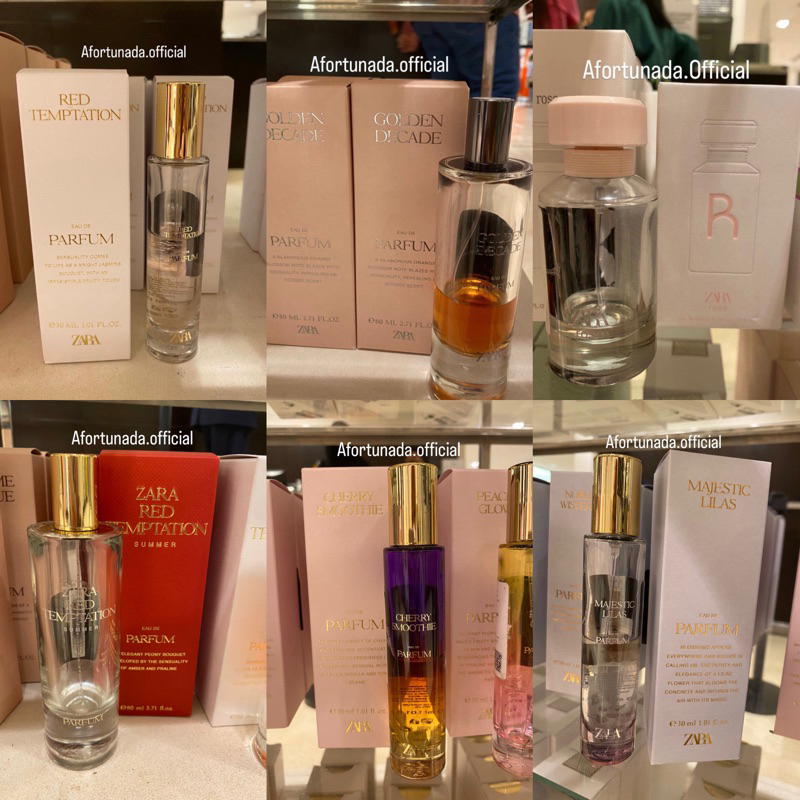 ✨Parfum Wanita ZARA 30,50,80 ml✨Varian Rose Gourmand, Red Temptation, Amber Fusion, Rose, White, End