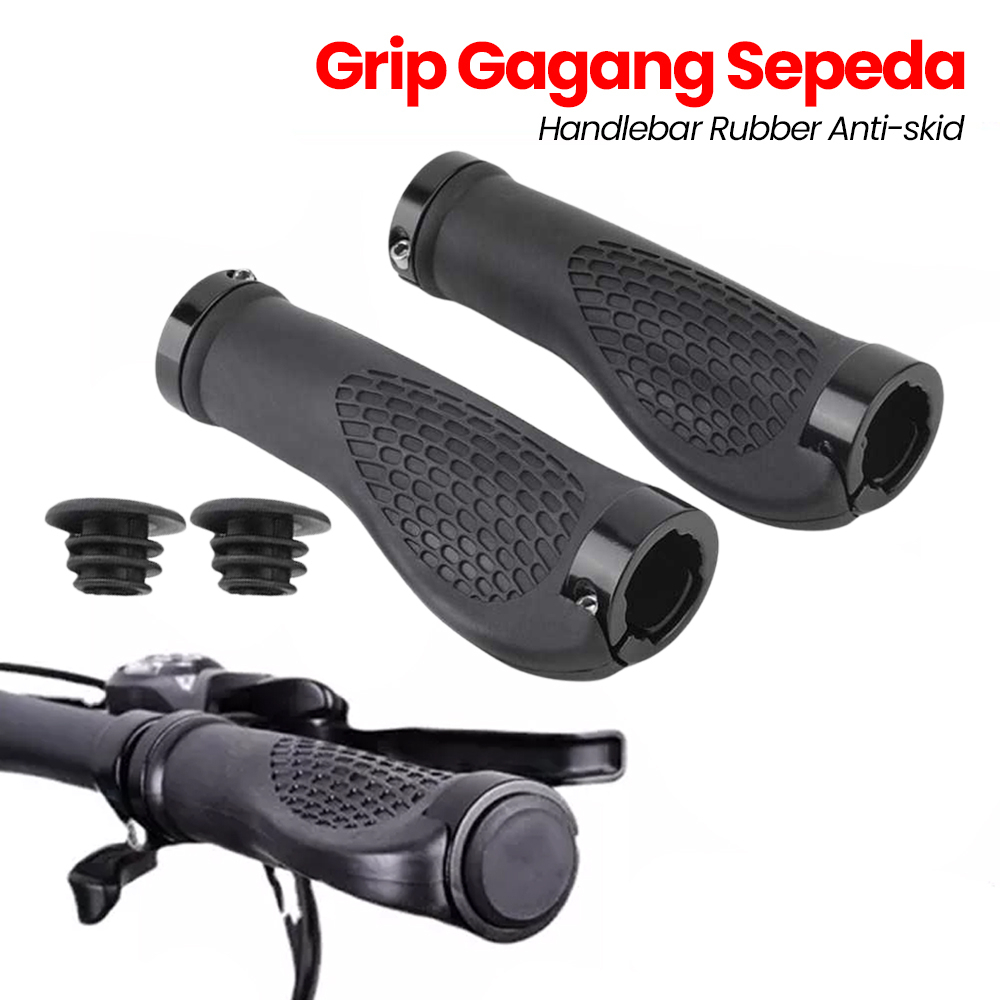 Grip Gagang Sepeda Handlebar Rubber Anti-skid - GR49 - Black