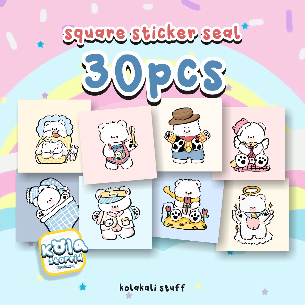 

STICKER SEAL 30PCS PART 7 | STIKER SEAL | STIKER JURNALING | STIKER CUSTOM | STIKER KOTAK | STIKER MURAH | KOLAKALI