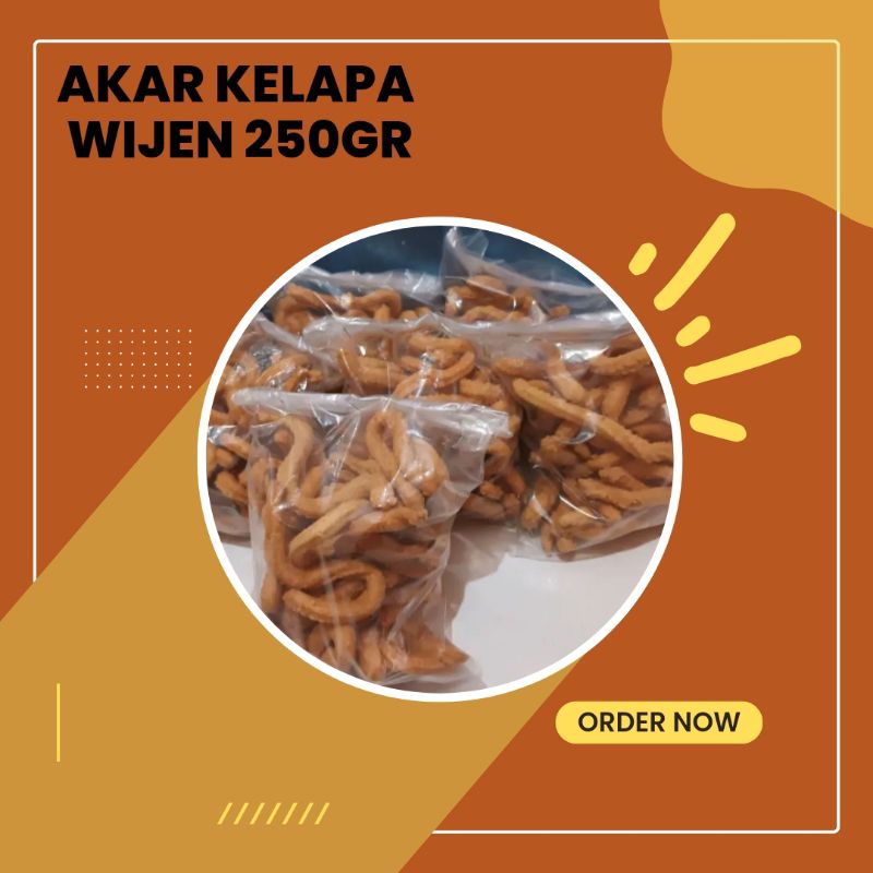 

Kue akar kelapa wijen 250gr