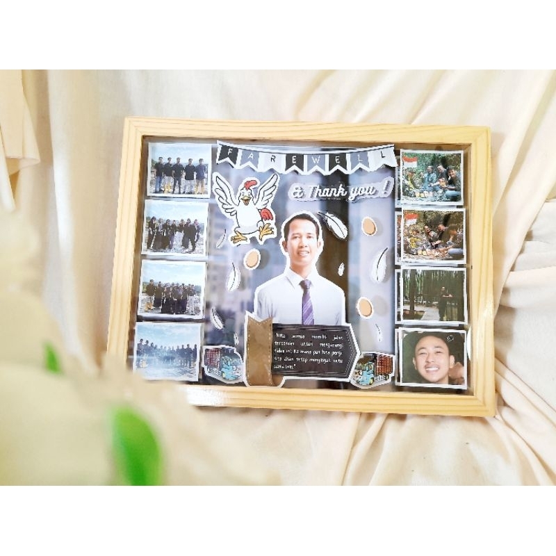 Kado Pernikahan Ulang Tahun Wisuda Scrapbook 3D Figura