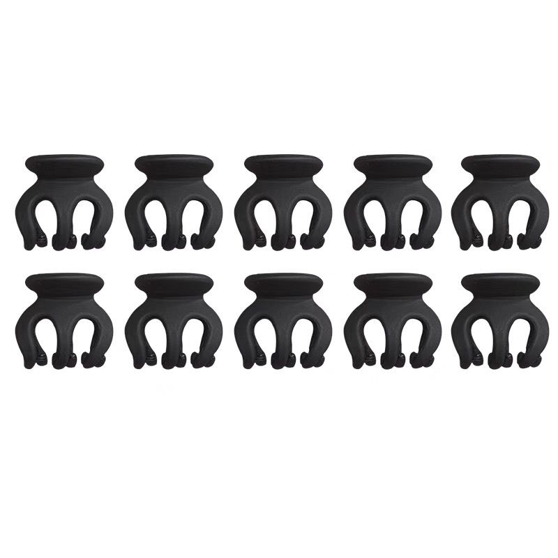 10 Pcs Jepit Rambut Mini Bahan Plastik Matte Untuk Bayi