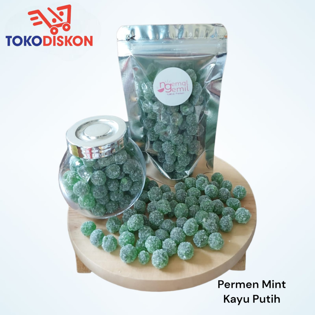 

Permen Rasa Mint kayu putih Tabur Gula Kualitas Premium
