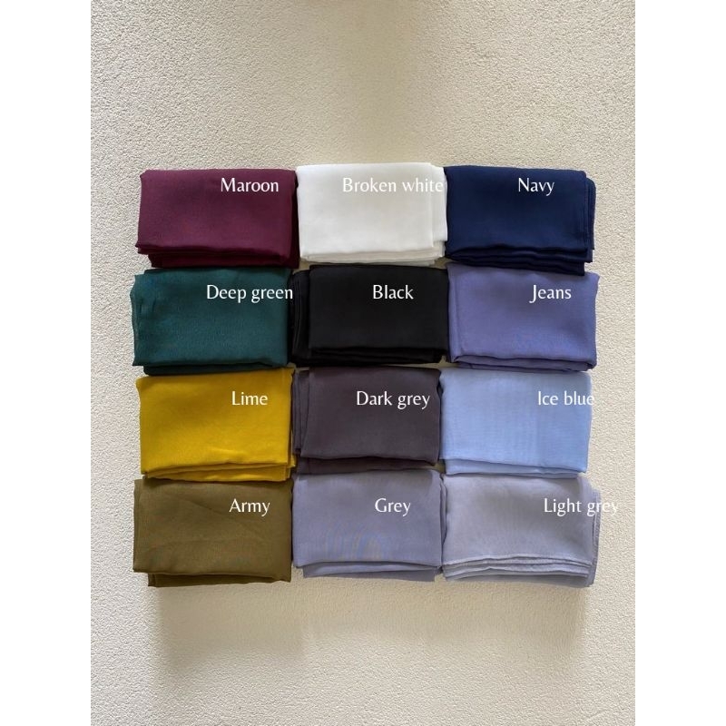 Plain square pollycotton premium (Bella square premium) Size 115cm × 115cm