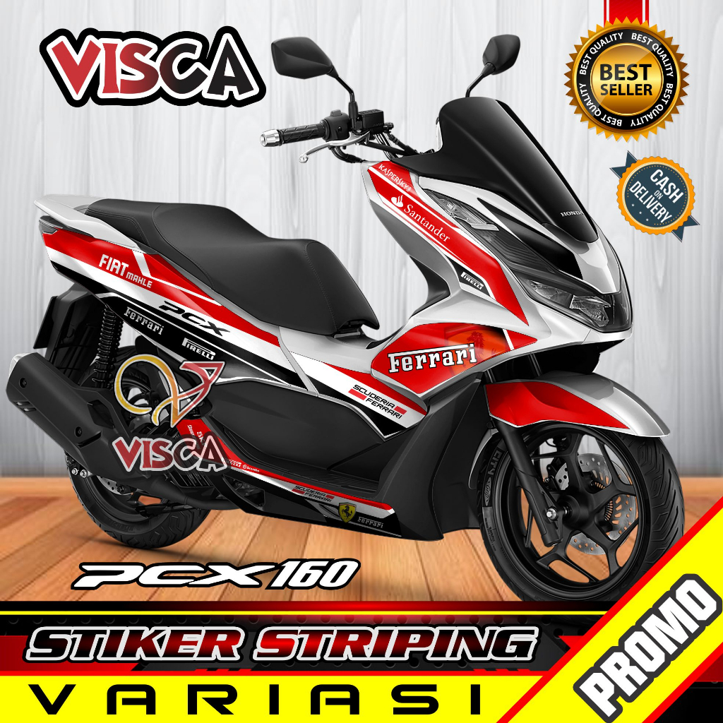 Stiker Striping Pcx New 160 Variasi Ferrari