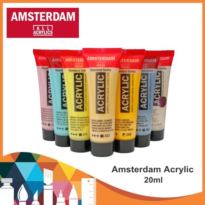 AMSTERDAM ACRYLIC 20 ML / AMSTERDAM ACRYLIC / AMSTERDAM STANDARD SERIES ACRYLIC / BAGIAN 1