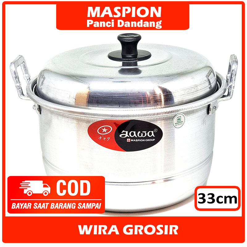 Maspion Panci Steamer 3kg Nasi + Tutup Aluminium 33cm | Kukusan Dandang Kukus