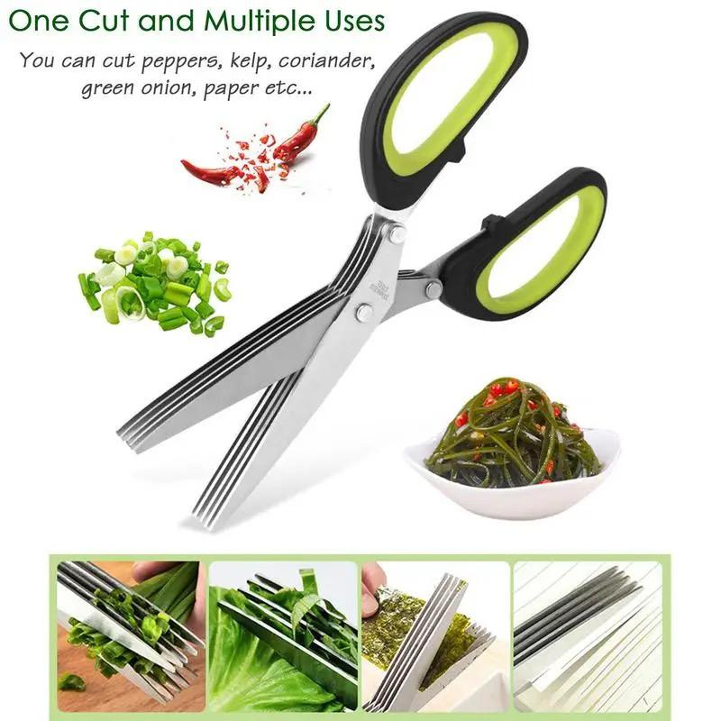 herb kitchen scissor gunting dapur sakti multi layer serbaguna free brush