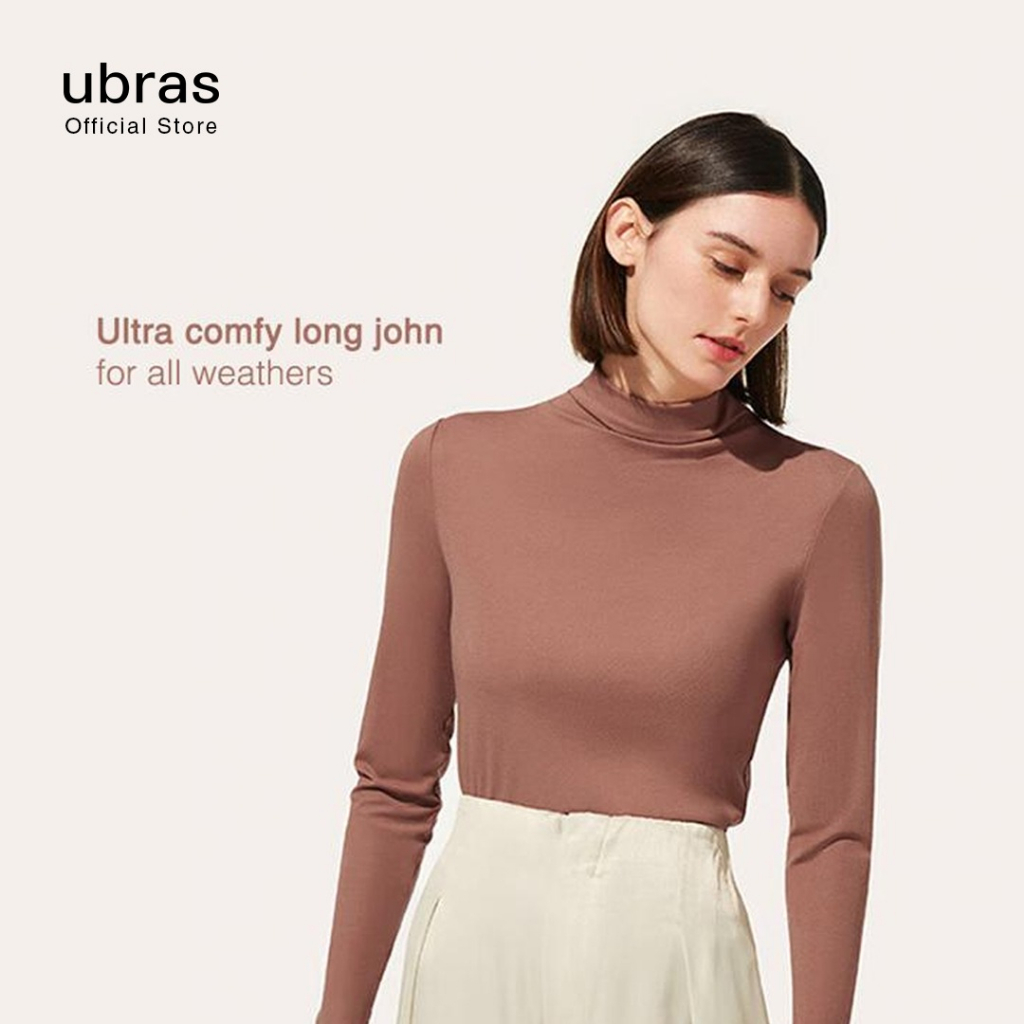 Ubras One Size Hi Neck Long Sleeve Inner Manset Hijab Ultra Comfy [UU720032]