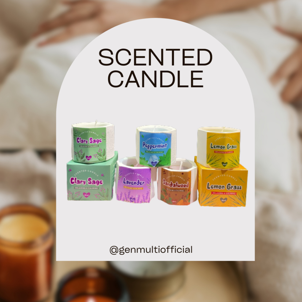 GEN - Natural Scented Candle 40ml / Lilin Wangi Aromatherapi / Natural Scented Candle Premium