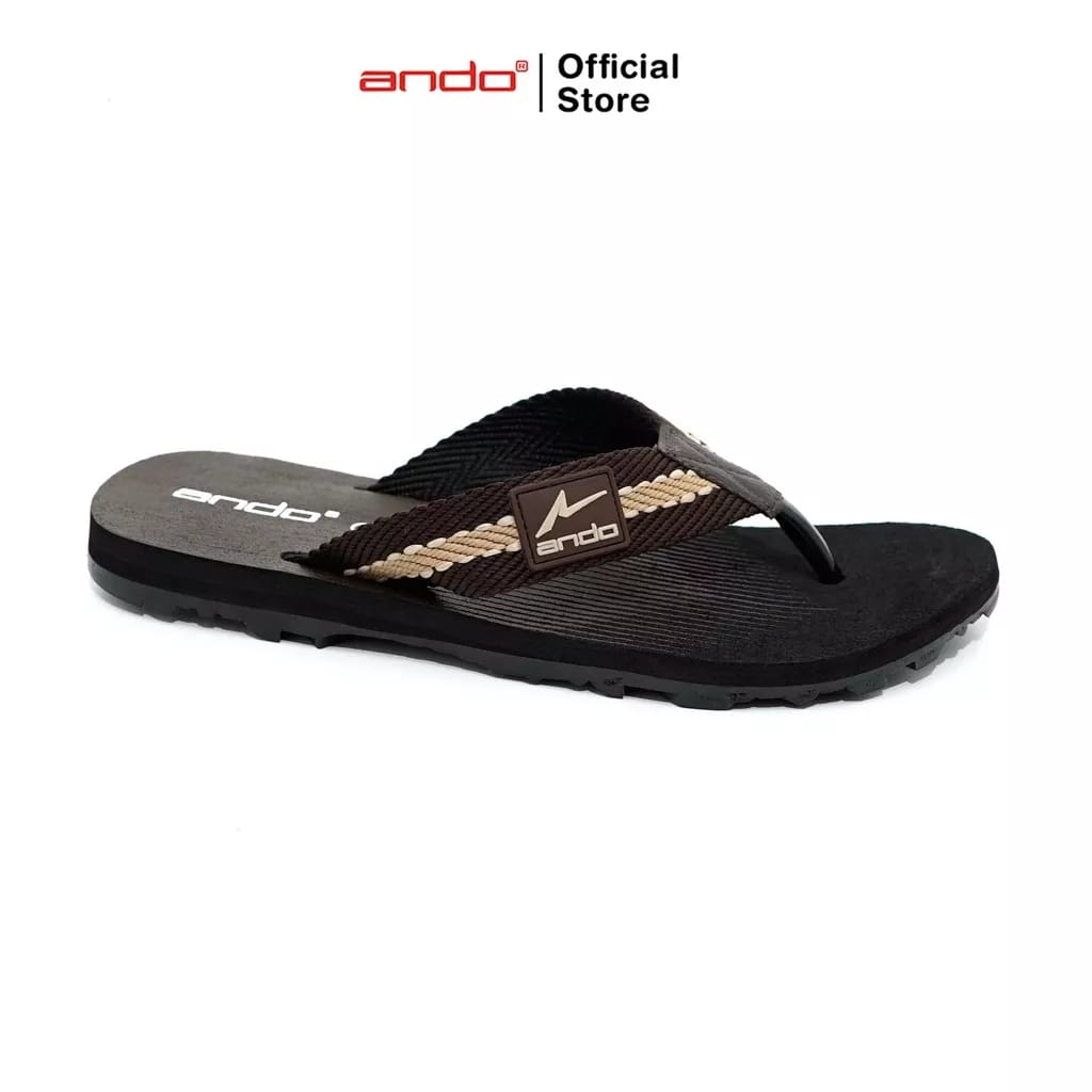 Ando Mandala 01/02 Sandal Jepit Terbaru Sol Karet Anti Slip Sendal Casual Pria Trendy Ando Original