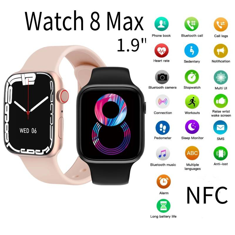 Garansi❤️ IWO WATCH8MAX/T800PROMAX SMARTWATCH SERIES 8 ULTRA BISA GANTI FOTO WALALPEPR