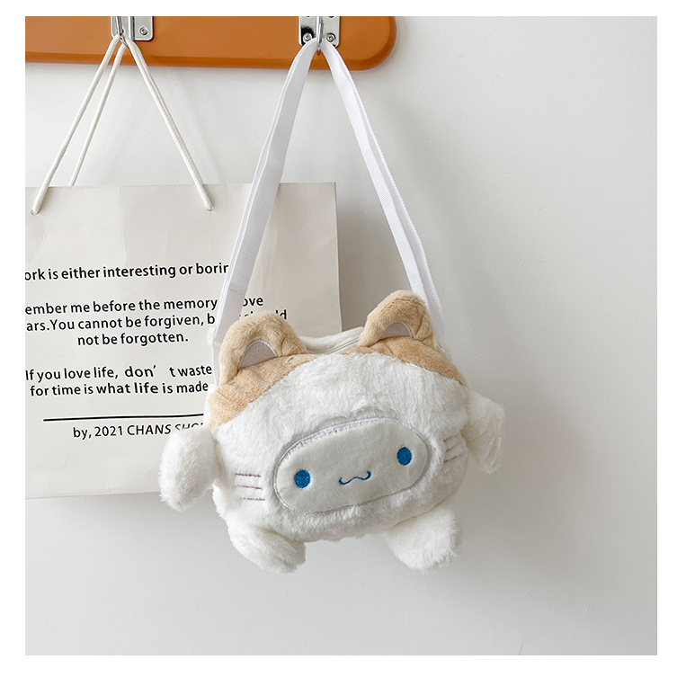 Tas selempang cartoon kostum catty bahan plush