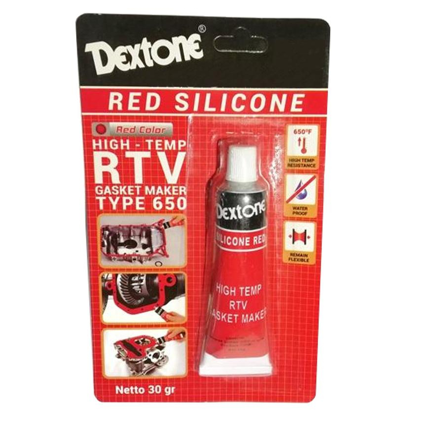 

LEM Dextone red silicone 30gr lem gasket merah / silicon red