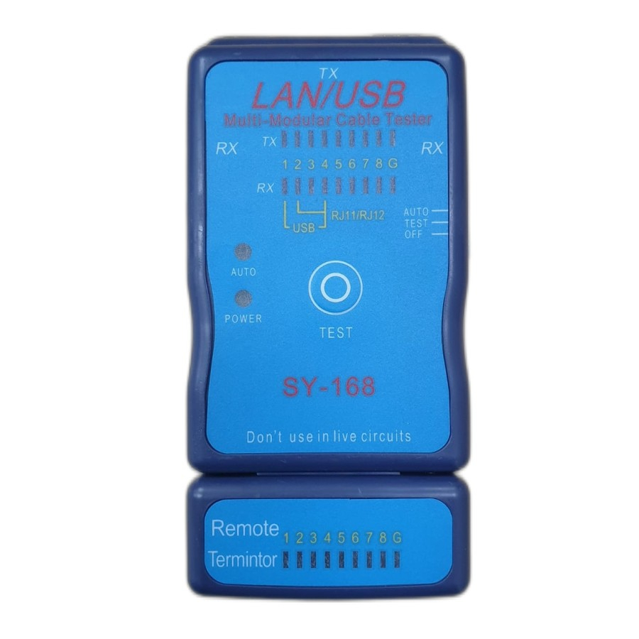 Cable tester multi modular NB rj45 rj12 Rj11 lan Usb A B ct sy-168 sy168 ct168 - Wired test universal