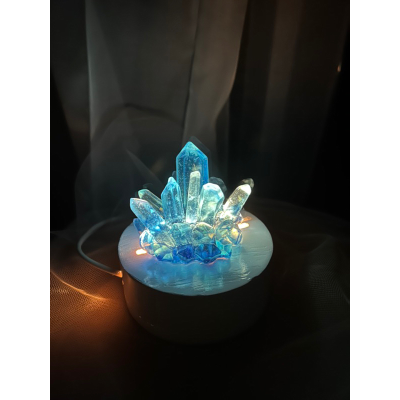 lampu tidur crystal lamp night light resin hadiah dekor