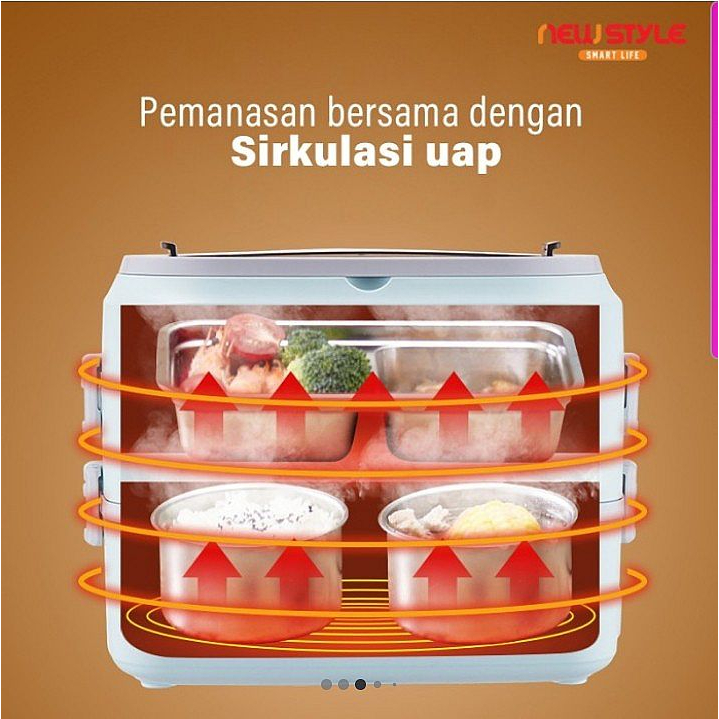 Electric Lunch Box Multi Fungsi Idealife IL-110A / IL 110A - kotak bekal - penghangat nasi - soup - rebus telur