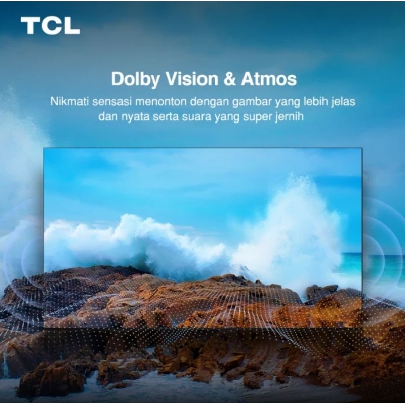 TCL 43A50 Smart TV 43 Inch Google TV 4K UHD Dolby Atmos Garansi Resmi