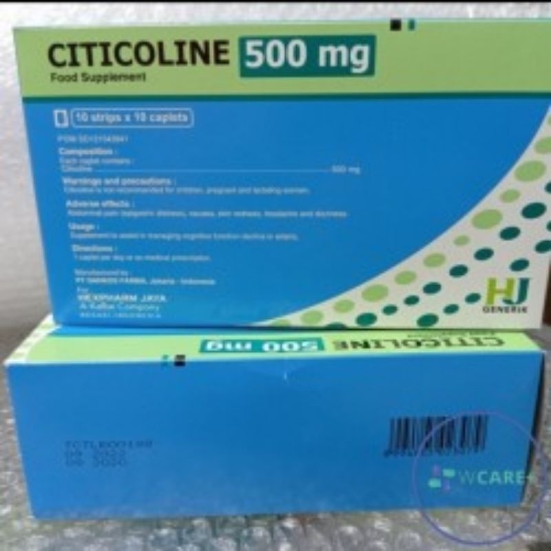 Citicoline / citicolin 500 mg HJ box isi 100 tab