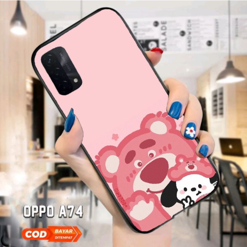 Athan Case Custom [Oppo] A54 / A74 Fashion Aesthetic Animasi [Lotso] Boneka Unik Lucu series