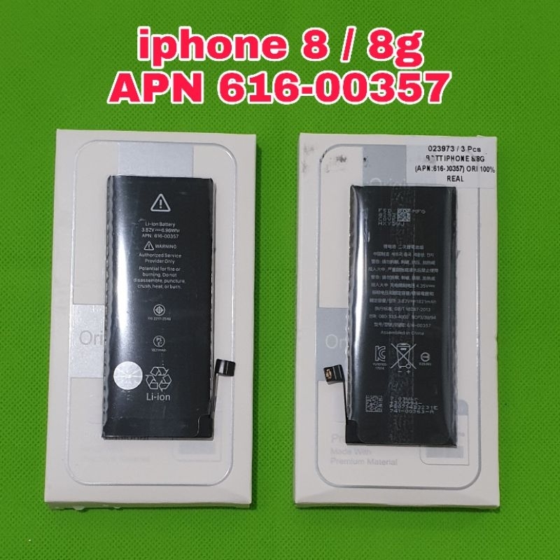 batu batre baterai iphone 8/8g apn 616-00357 ori 100%