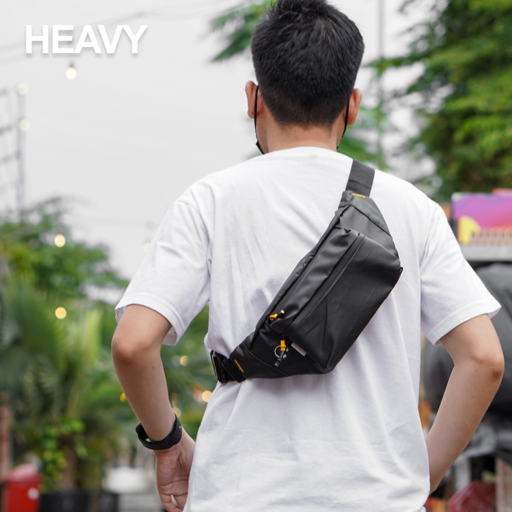 Tas selempang tas waistbag tahan air , anti air waterproof Heavy original