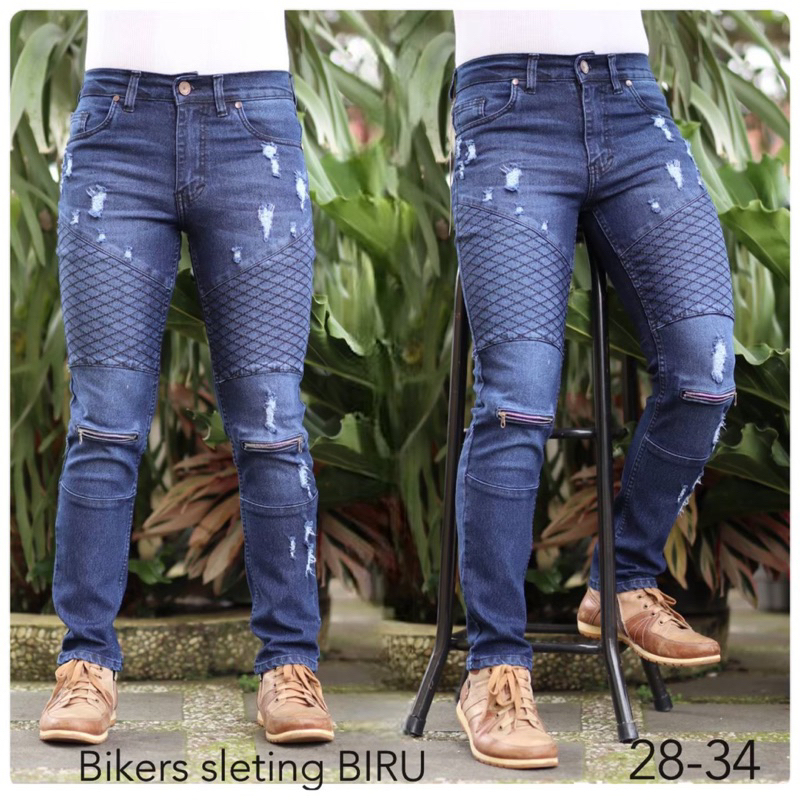 Celana Panjang Jeans Bikers Celana Panjang Jeans Handmade