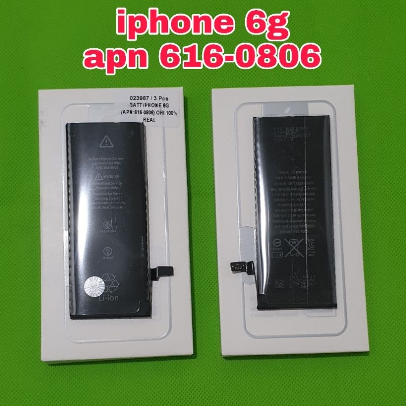 batu batre baterai iphone 6g apn 616-0806 ori 100%