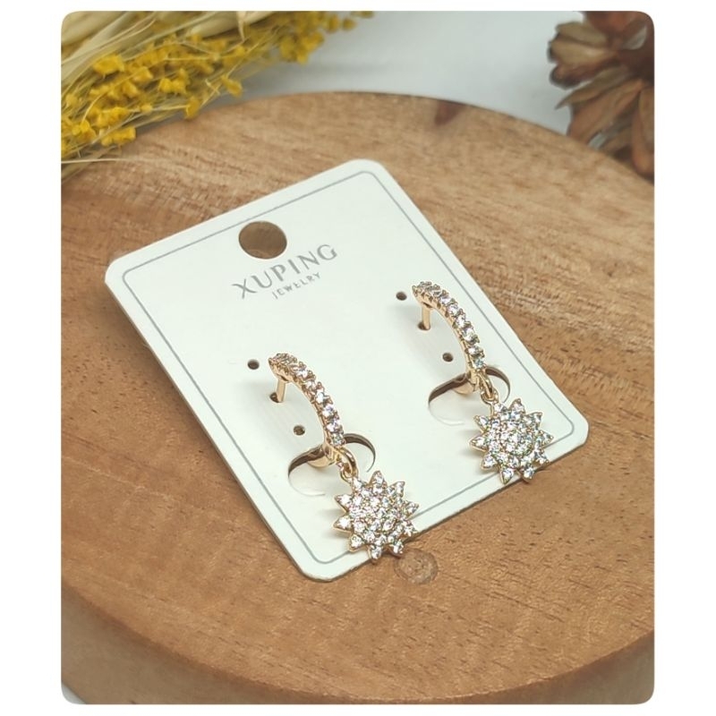 Anting clip Wanita Bahan Xuping Tidak Karat Original Xuping