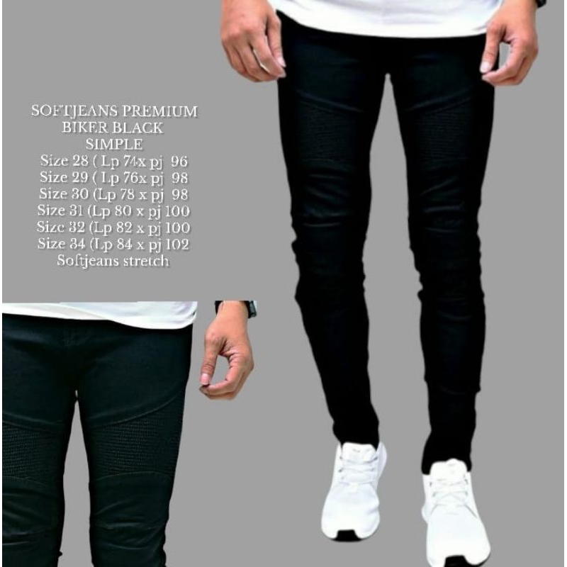 Celana Bikers Panjang Jeans Slimfit Original Rn Seven