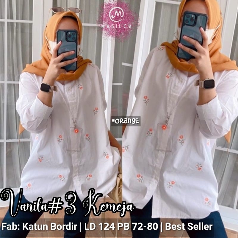 KUMPULAN KEMEJA PUTIH JUMBO | LD 120 | VANILA KEMEJA | SUCI BLOUSE | Atasan Wanita Putih