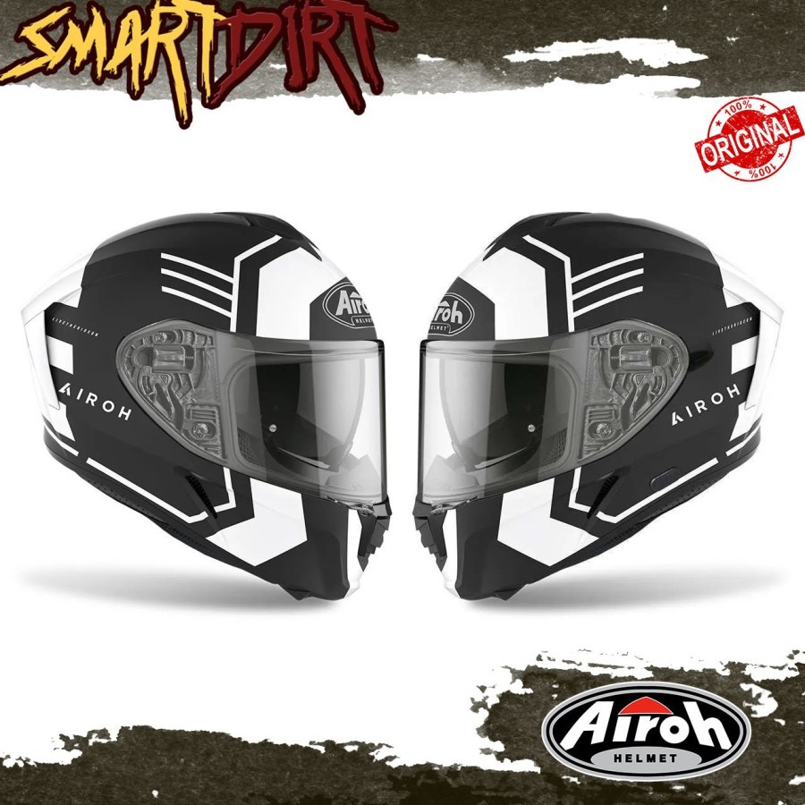 HELM MOTOR AIROH SPARK THRILL BLACK MATT HELM AIROH SPARK THRILL ORI