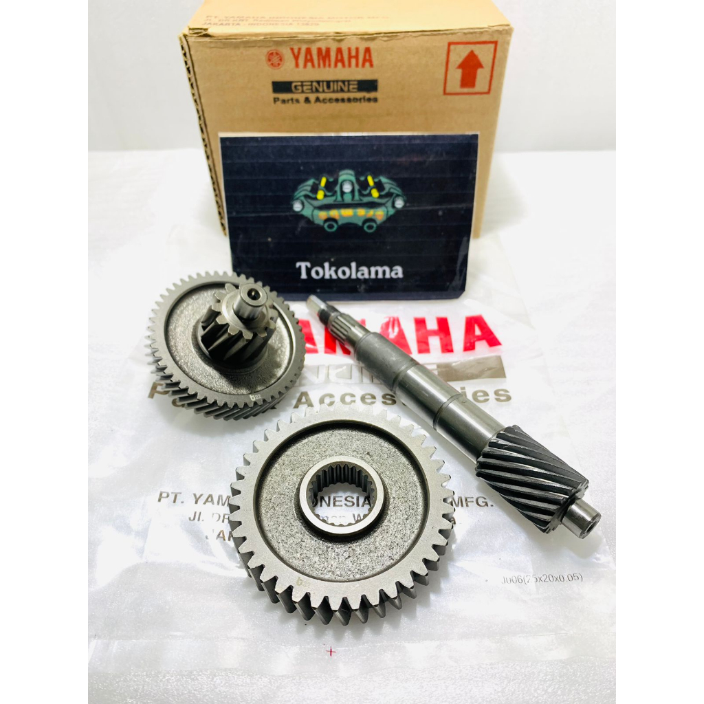 GIGI GEAR AS PULY GARDAN  RASIO 1 SET YAMAHA MIO Z M3 125 FINO GRAND GT ORIGINAL