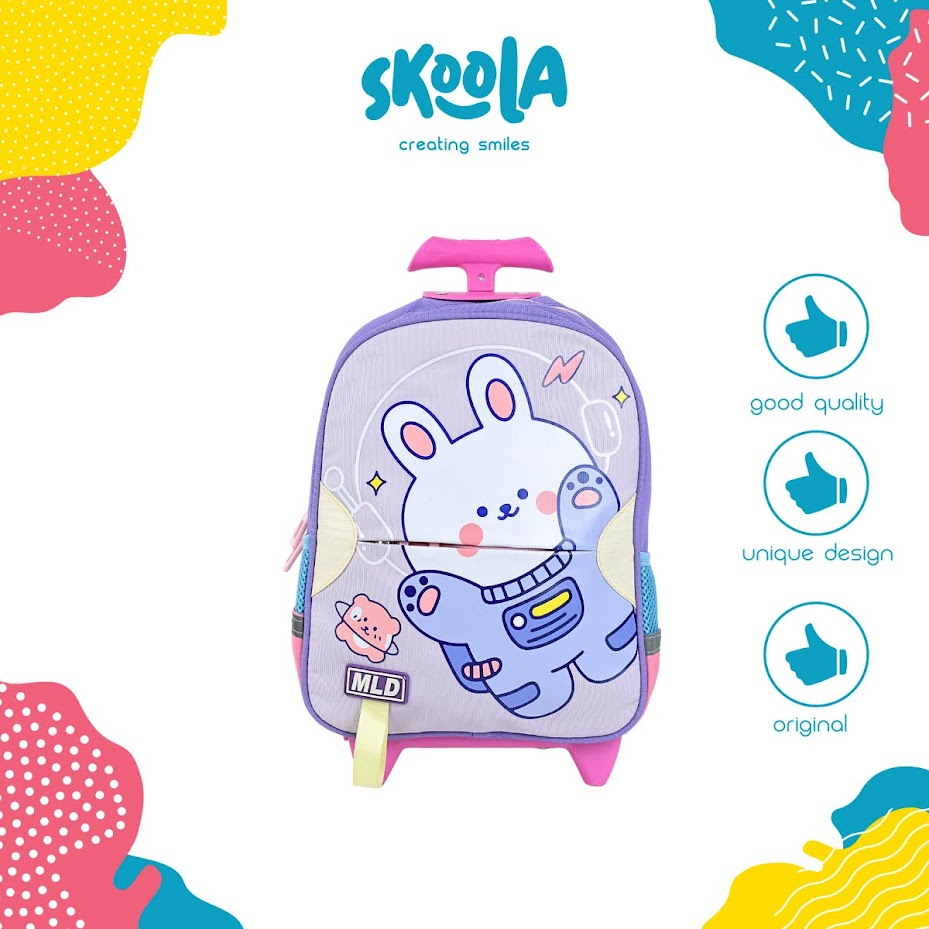 Skoola Tas Sekolah Anak Perempuan PAUD TK Ransel Unicorn Rabbit Cat - Noia